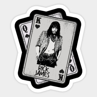 Retro Rick James 80s Card Style Sticker